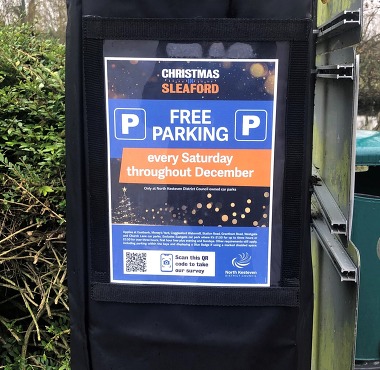 Free Saturday Parking in Sleaford throughout December