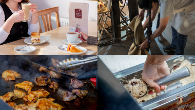 A selection of food and drink providers and producers and their products