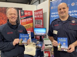 Staff at the launch of the DVD at the Winter Fair in Builth Wells