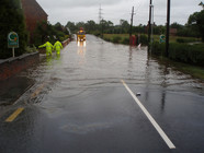 Floods - flooded road