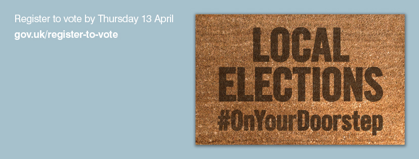 Register to vote by 13 April