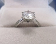 Fake diamond ring