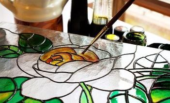 Glass painting 