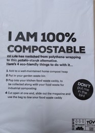 what to do with compostable wrappers