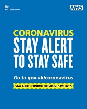 Stay alert COVID image