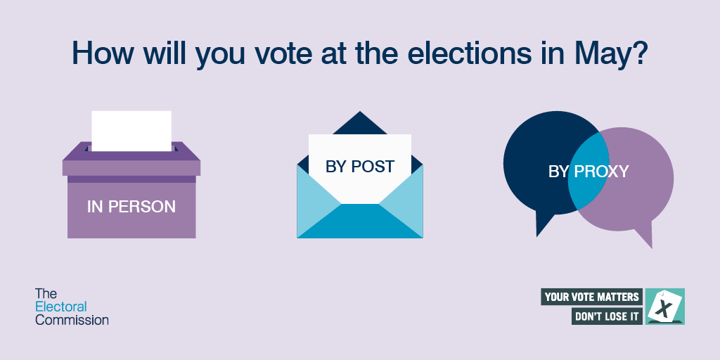 How will you vote in May? Visit https://www.gov.uk/register-to-vote