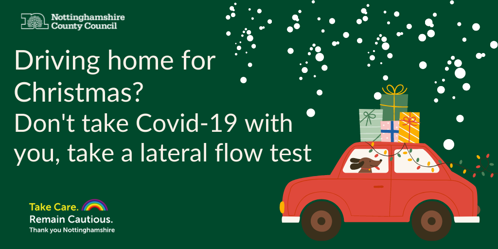 Take a lateral flow test before going home for Christmas