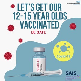 Let's get 12 - 15 year olds vaccinated