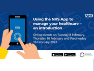NHS app illustration on mobile phone