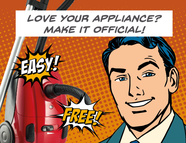 Register My Appliance