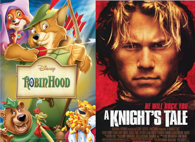 Disney Robin Hood and A Knights Tale 