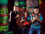 Children playing laser tags