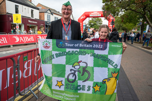 Tour of Britain flag winner