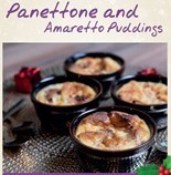Panettone and Amaretto Puddings