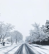 Snowy road