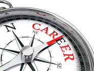 Compass with the word career