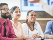 People in a training session