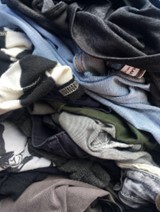 Close up of a selection of clothes