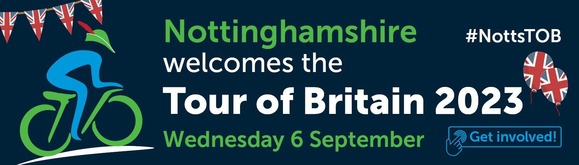 Nottinghamshire welcomes the Tour of Britain 2023. Wednesday 6 September #NottTOB