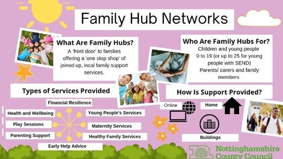 Family hub developments in Nottinghamshire