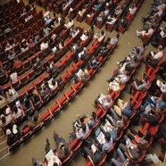Audience at a conference 