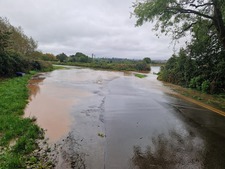 Flooded road