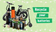 Recycle your used batteries