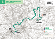 2024 Lloyds Bank Tour of Britain Men Stage 4 Route