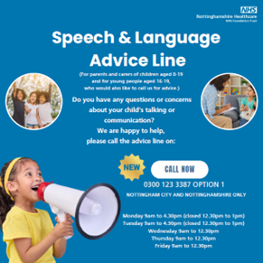 New speech and language advice line