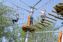 Adventures at Mill Waters high ropes
