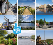 Images across Nottinghamshire, text reads bus it.