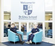 Pupils at St Giles school