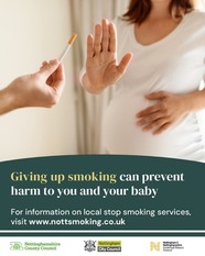 Smoking in pregnancy campaign image