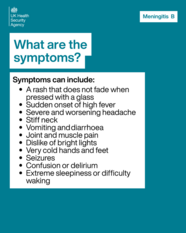 Symptoms of meningitis