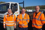 Councillors in high vis Via branded jackets