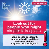 Look out for people who might struggle to keep cool