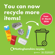 You can now recycle more items