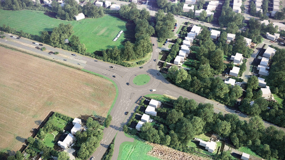 Lowdham roundabout visualisation