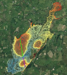 cors caron contour lines