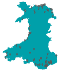Map of Community Flood plans across Wales