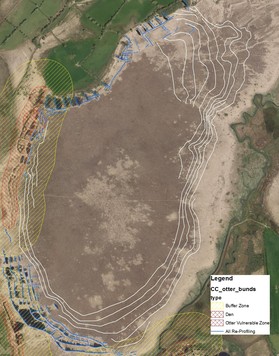 west bog cors caron bund lines