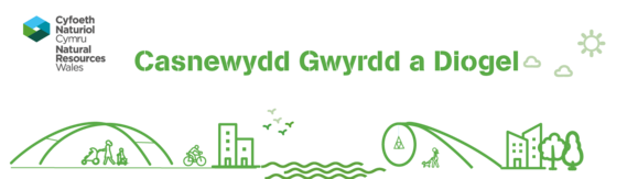 Gwyrdd a diogel logo
