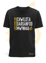 T-shirt with Welsh writing on