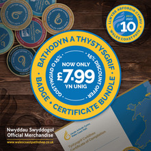 Wales Coast Path certificate and badge bundle £7.99