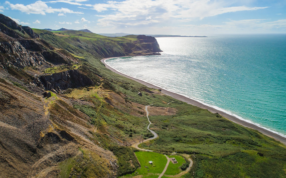 aerial view of Nant Gwrtheryn