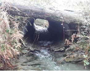 Inappropriate culvert