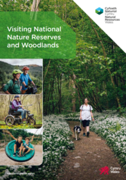 Front cover of new visit NRW woodlands and nature reserves booklet