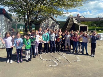 Sychdyn pupils create an SOS