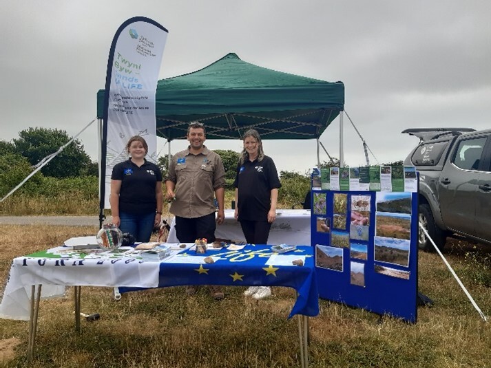 Sands of LIFE staff at a World Sand Dune Day event at Kenfig