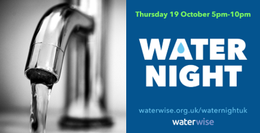 Picture of water tap and graphic for Water Night UK